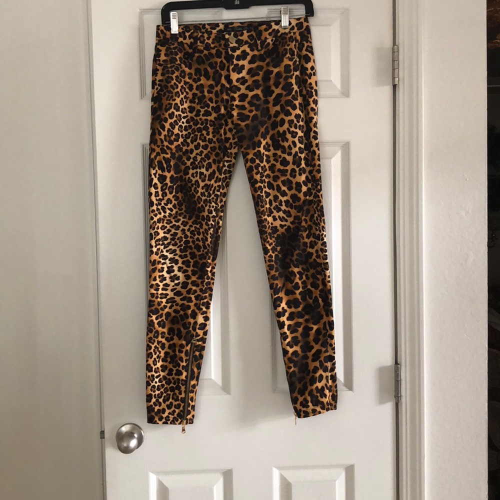 Zara leopard pants